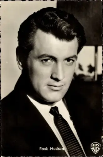 Ak Schauspieler Rock Hudson, Portrait, Warner Bros.