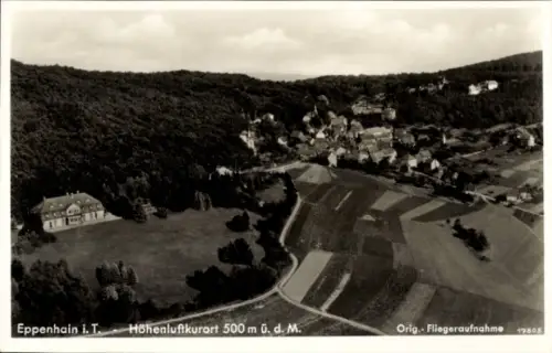 Ak Eppenhain Kelkheim im Taunus, Luftaufnahme von Eppenhain, Höhenluftkurort, umgeben von Wäldern