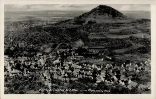 Ak Eningen unter Achalm am Albtrauf, Fliegeraufnahme