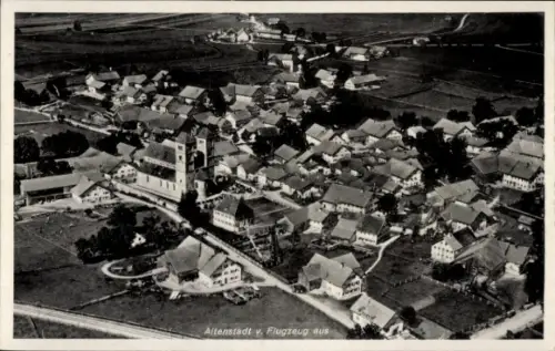 Ak Altenstadt in Oberbayern, Fliegeraufnahme
