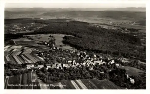 Ak Buoch Remshalden in Baden Württemberg, Luftaufnahme von  Felder, Wälder, Kurort, keine Persönl