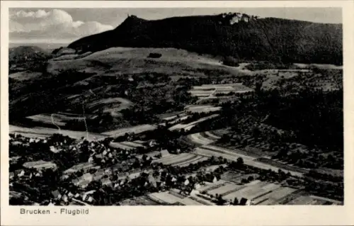 Ak Brucken Lenningen Schwäbische Alb, Fliegeraufnahme