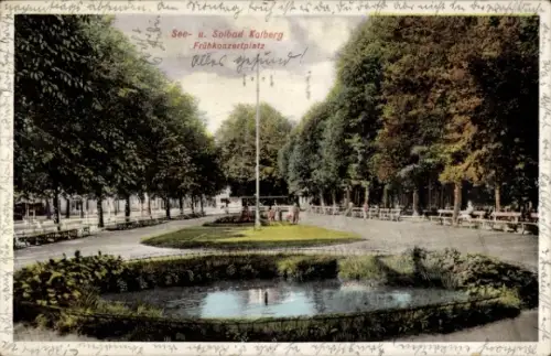 Ak Kołobrzeg Ostseebad Kolberg Pommern, Frühkonzertplatz