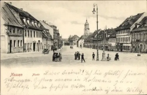 Ak Nossen in Sachsen, Markt