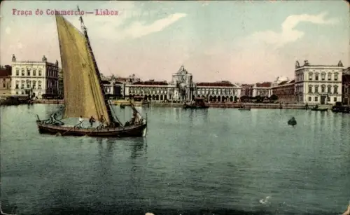 Ak Lisboa Lissabon Portugal, Praça do Commercio