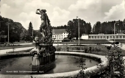Ak Bad Tatzmannsdorf im Burgenland, Fontäne
