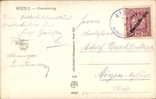 Ak Wien 1 Innere Stadt, Franzensring