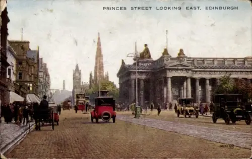 Ak Edinburgh Schottland, Princes Street