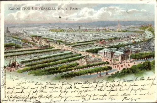 Litho Paris, Gesamtansicht, Weltausstellung 1900