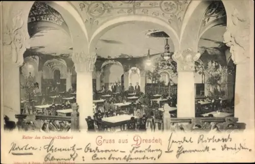 Ak Dresden Altstadt, Keller des Central-Theaters