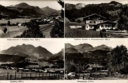 Ak Pfaffenschwendt Fieberbrunn in Tirol, Berglandschaften, Kitzbühler Horn, Gasthaus Kapell'n, Wi
