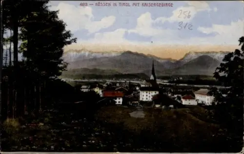 Ak Kössen in Tirol, Kössen in Tirol, Kaisergebirge, Berglandschaft, 