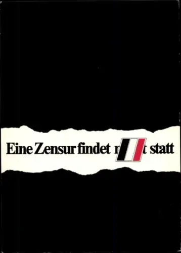 Künstler Ak Staeck, Klaus, Eine Zensur findet gelegentlich statt, Satire