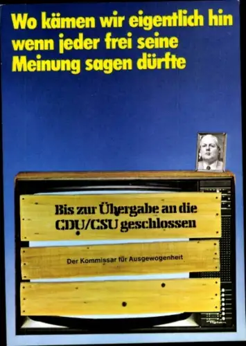 Künstler Ak Staeck, Klaus, Meinungsfreiheit