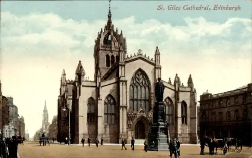 Ak Edinburgh Schottland, Sankt Giles Kathedrale