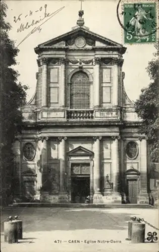CPA Caen Calvados, Eglise Notre-Dame