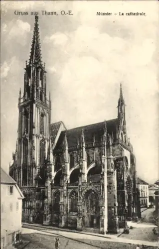 CPA Thann Alsace Haut-Rhin, La Cathedrale