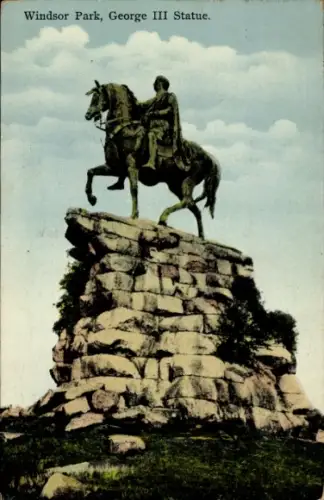PC Windsor, Berkshire, England, Windsor Park, George III Statue