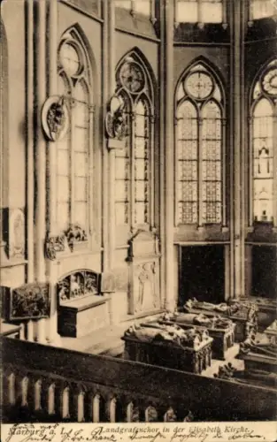 Ak Marburg an der Lahn,  Landgrafenchor, Elisabethkirche