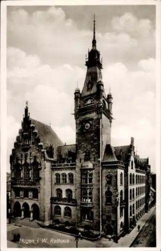 Ak Hagen in Westfalen,  Rathaus