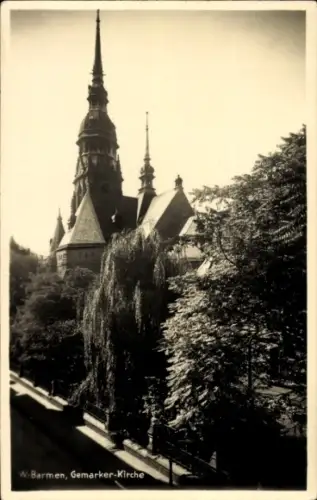 Ak Barmen Wuppertal, Gemarker Kirche