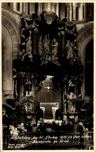 Ak Trier an der Mosel, Hl. Rochus, Aufstellung 1933, Domkirche  Hochaltar