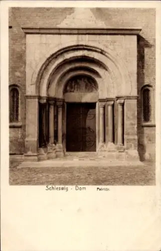 Ak Schleswig in Schleswig Holstein, Schlesnig Dom, Petritür