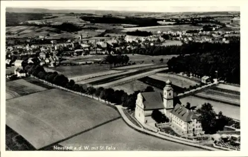 Ak Neustadt an der Waldnaab, Fliegeraufnahme, Sankt Felix