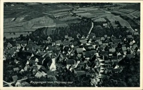 Ak Kuppingen Herrenberg in Württemberg, Luftaufnahme