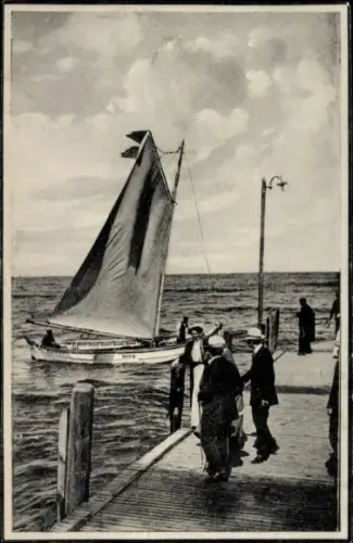 Foto Ak Segelboot, Steg
