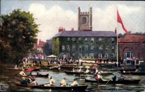 Künstler Ak Henley on Thames Oxfordshire England, Ruderboote