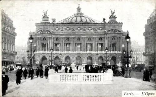 Ak Paris IX Opéra, Paris, Opéra (Palais Garnier)