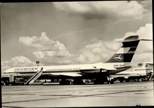 Ak Iljuschin IL-62, Interflug, Turbinenluftstrahlverkehrsflugzeug, DM-SEB