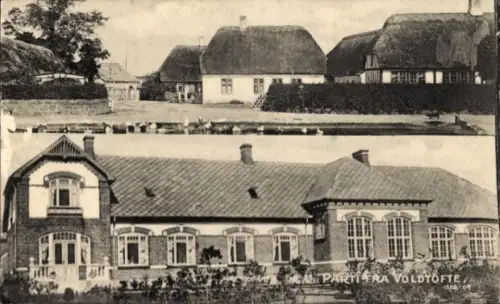 Ak Voldtofte Dänemark, Ortspartie, Gebäude