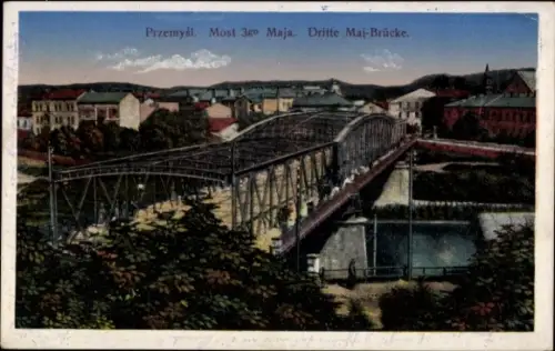 Ak Przemyśl Polen, Dritte Mai Brücke