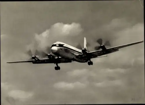 Ak Passagierflugzeug, Verkehrsflugzeug IL 18, Interflug