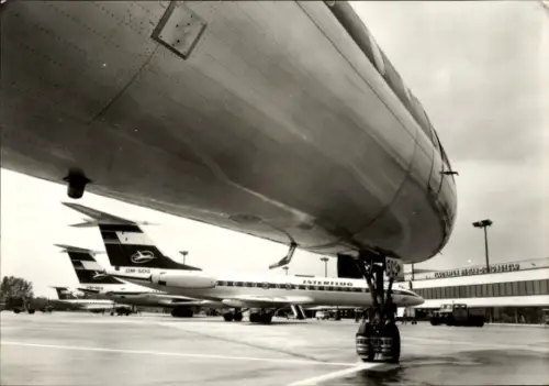 Ak Schönefeld bei Berlin, Zentralflughafen, Tupolev TU 134 A, Passagierflugzeuge, Interflug