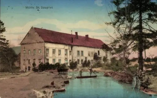 Ak Saint Souplet Nord, Mühle