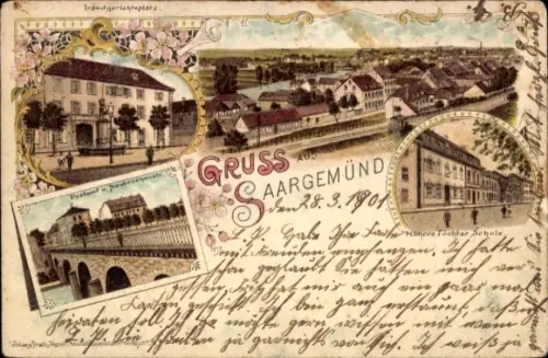 Litho Sarreguemines Saargemünd.. | Ansichtskarten günstig