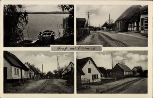 Ak Loddin Insel Usedom, Straßenansichten