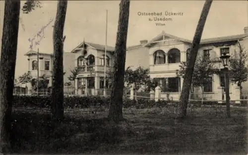Ak Ostseebad Ückeritz auf Usedom, Villen