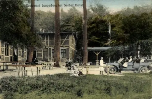 Ak Ostseebad Bansin auf Usedom, Restaurant Langerberg