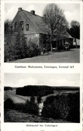 Ak Uetzingen Walsrode im Heidekreis, Gasthof Muhsmann, Böhmetal