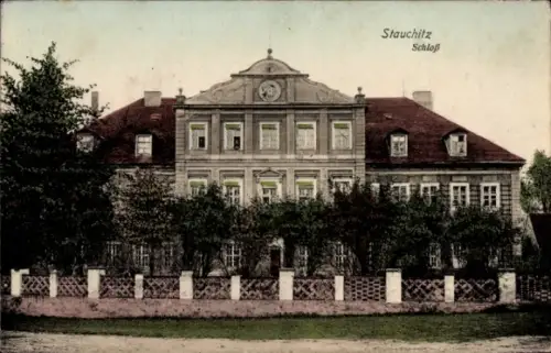 Ak Stauchitz im Landkreis Meißen, Schloss