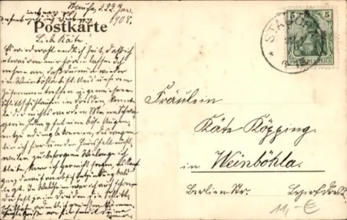 Ak Staucha Stauchitz Sachsen, Pfarrhaus