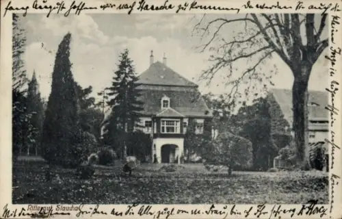 Ak Staucha Stauchitz Sachsen, Rittergut