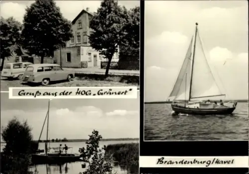 Ak Brandenburg an der Havel, HOG Gränert, Seegelboot