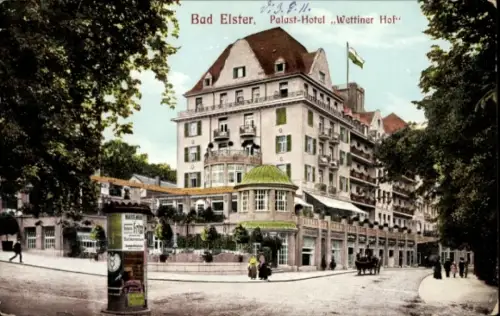 Ak Bad Elster im Vogtland,  Palast-Hotel "Wettiner Hof"
