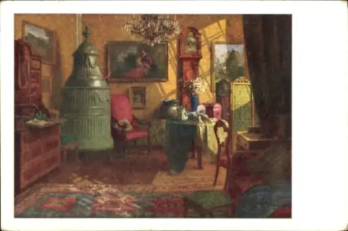 Künstler Ak Schuster, Karl Maria, Sonniges Heim