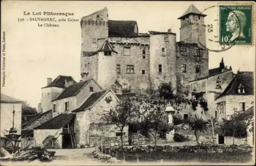 Ak Salvagnac Lot, Le Chateau